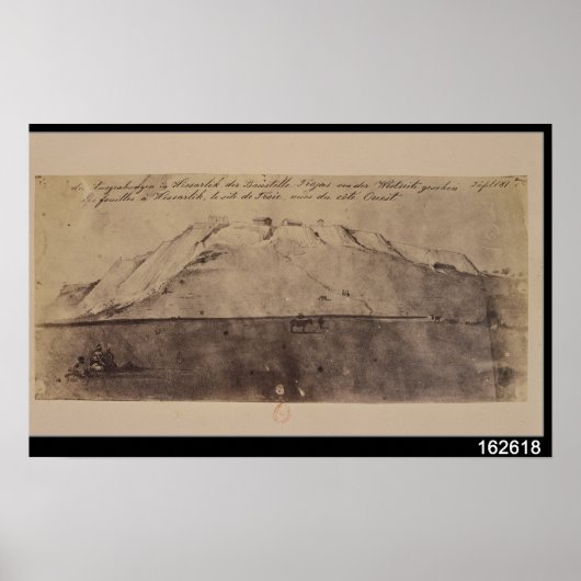 View of the Troy excavations seen from the West Poster (Voorkant)