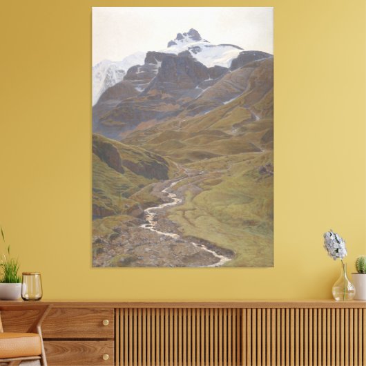 View of the Wilde Frau Canvas Afdruk (Insitu (Woonkamer))