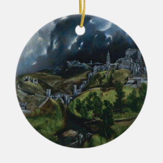 View of Toledo by El Greco Keramisch Ornament (Voorkant)
