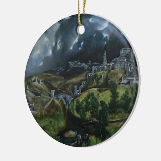 View of Toledo by El Greco Keramisch Ornament (Links)