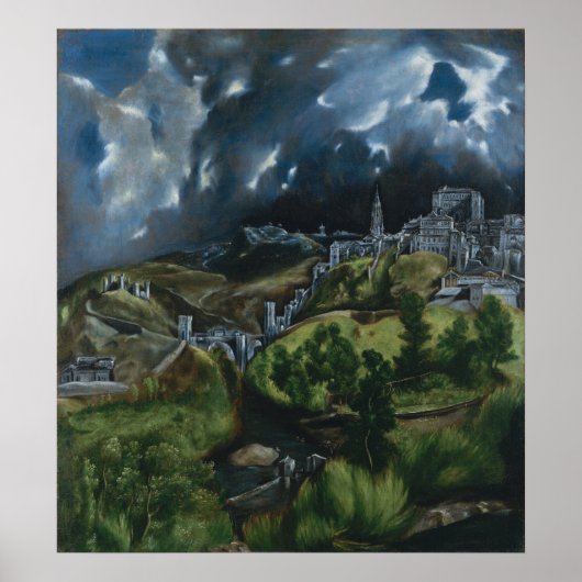 View of Toledo by El Greco Poster (Voorkant)