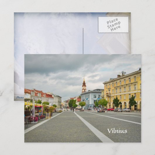 View of Town hall, Vilnius Lithuania Briefkaart (Voorkant / Achterkant)