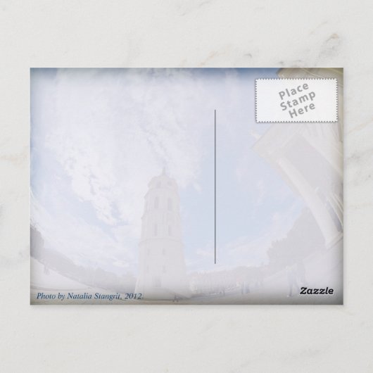 View of Town hall, Vilnius Lithuania Briefkaart (Achterkant)