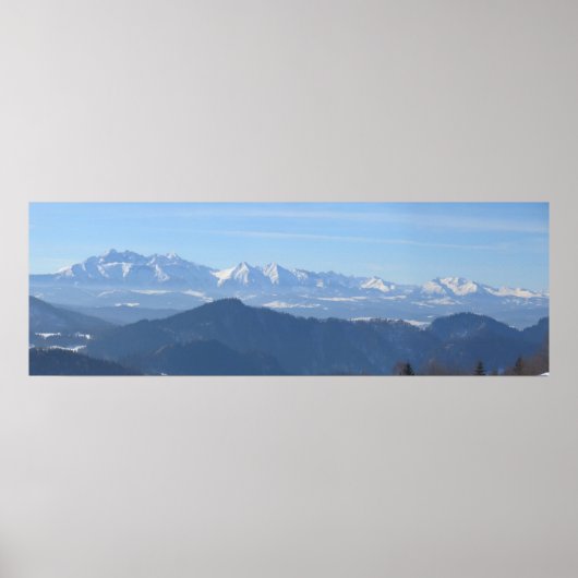 View on Tatras from Beskids Poster (Voorkant)
