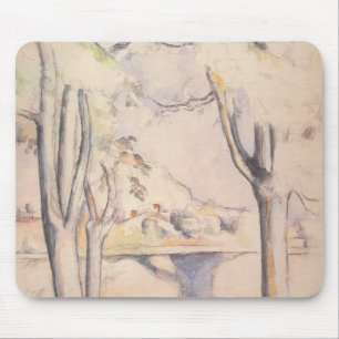 View Thru the Trees door Paul Cezanne, Vintage Kun Muismat