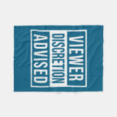 Viewer Discretion Advised Fleece Deken (Voorkant (Horizontaal))