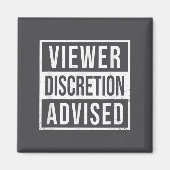 Viewer Discretion Advised  Magneet (Voorkant)