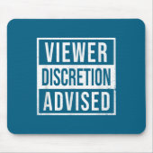 Viewer Discretion Advised Muismat (Voorkant)