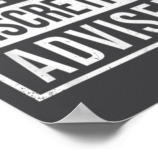 Viewer Discretion Advised  Poster (Hoek)