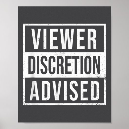 Viewer Discretion Advised  Poster (Voorkant)