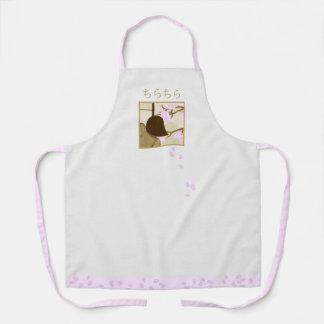 Viewing Cherry Blossoms Apron Schort