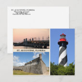 Views of St. Augustine, Florida Briefkaart (Voorkant / Achterkant)