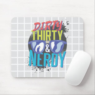 Vieze Dertig & Nerdy Grid Muismat