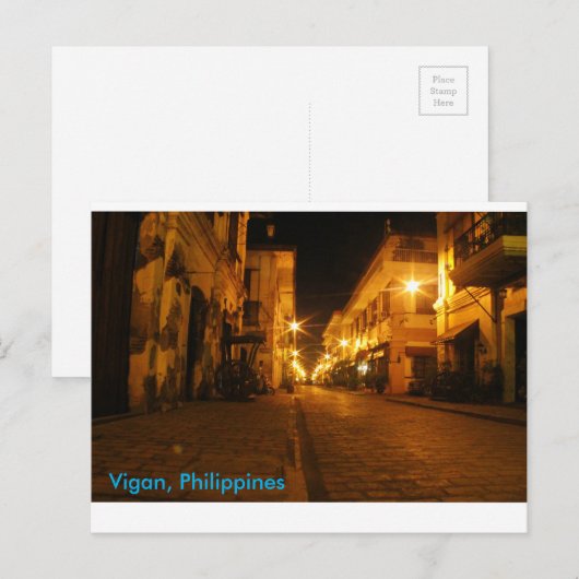 Vigan, Ilocos Sur Briefkaart (Voorkant / Achterkant)