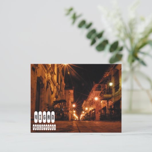 Vigan in Ilocos Sur Filipijnen Briefkaart (Staand voorkant)