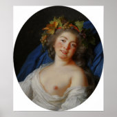 Vigée Le Brun - Bacchante Poster (Voorkant)