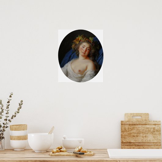 Vigée Le Brun - Bacchante Poster (Keuken)