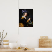 Vigée Le Brun - Dame die een brief vouwt Poster (Keuken)