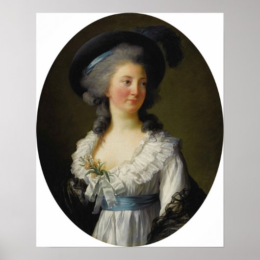 Vigée Le Brun - De Moreton Gravin Van Moreton Van  Poster (Voorkant)