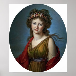 Vigée Le Brun - Gravin Kagenek als Flora Poster