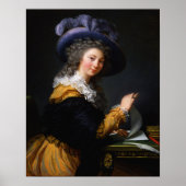 Vigée Le Brun - Lady Folding a Letter Poster (Voorkant)