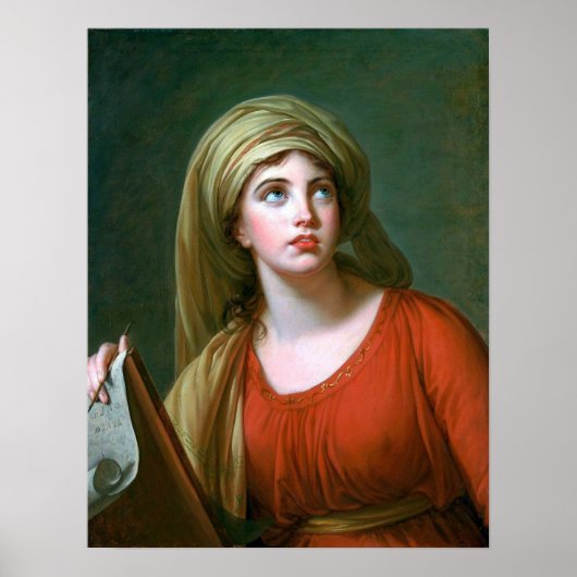 Vigée Le Brun - Lady Hamilton als de Perzische Sib Poster (Voorkant)