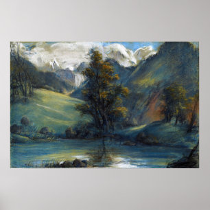 Vigée Le Brun - Lake Challes en Mont Blanc Poster