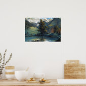 Vigée Le Brun - Meer van Challes en Mont Blanc Poster (Keuken)