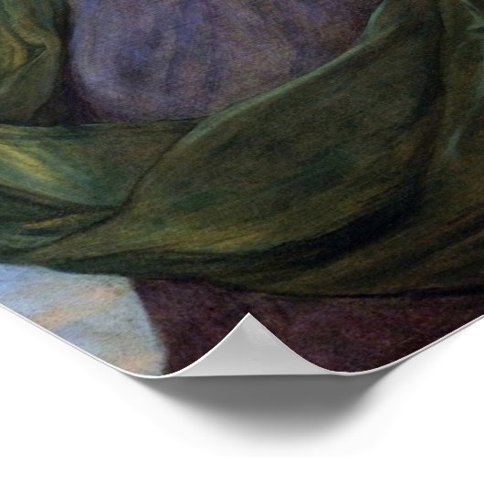 Vigée le brun - portret van een jonge vrouw poster (Hoek)