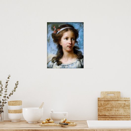 Vigée Le Brun - portret van het meisje Poster (Keuken)