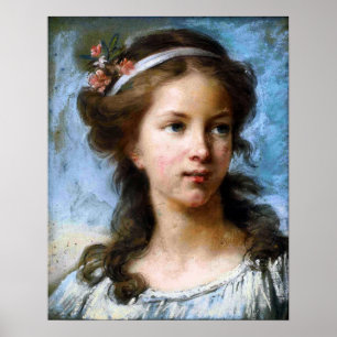 Vigée Le Brun - portret van het meisje Poster