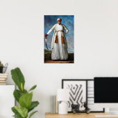 Vigée Le Brun - portret van Mohammed Dervish Khan Poster (Thuiskantoor)