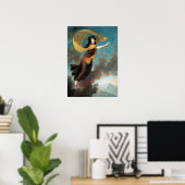 Vigée Le Brun - portret van prinses Caroline Poster (Thuiskantoor)