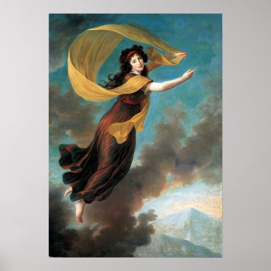 Vigée Le Brun - portret van prinses Caroline Poster (Voorkant)