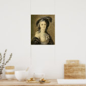 Vigée Le Brun - schets van de vrouw Poster (Keuken)