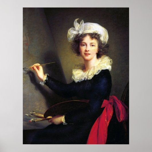 Vigée Le Brun - Zelfportret Poster (Voorkant)