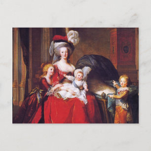 Vigée-Lebrun - Marie Antoinette en haar kinderen Briefkaart