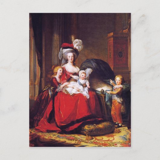 Vigée-Lebrun - Marie Antoinette en haar kinderen Briefkaart (Voorkant)