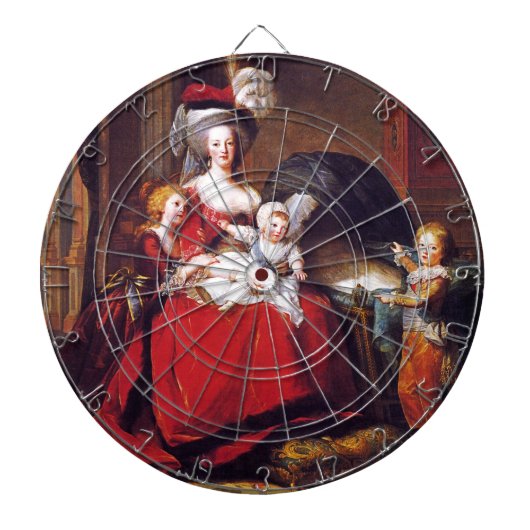 Vigée-Lebrun - Marie Antoinette en haar kinderen Dartbord (Voorkant)