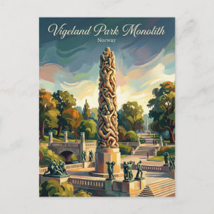 Vigeland Park Noorwegen Briefkaart