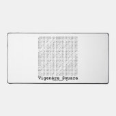 Vigenère Square Cryptography Tabula Rasa Bureaumat (Voorkant)