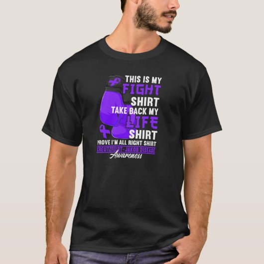 Vigh I Cure Cjd Creutzfeldt Jakob Disease Awarenes T-shirt (Voorkant)