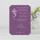 Vighneshvara Wedding Invitations Kaart (Staand voorkant)