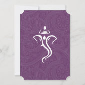 Vighneshvara Wedding Invitations Kaart (Achterkant)