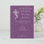 Vighneshvara Wedding Invitations Kaart (Staand voorkant)