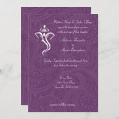 Vighneshvara Wedding Invitations Kaart (Voorkant / Achterkant)