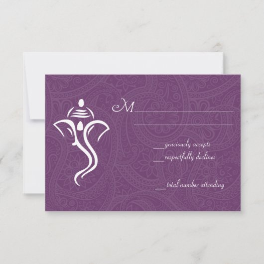 Vighneshvara Wedding RSVP-kaarten RSVP Kaartje (Voorkant)