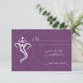 Vighneshvara Wedding RSVP-kaarten RSVP Kaartje (Staand voorkant)