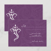 Vighneshvara Wedding RSVP-kaarten RSVP Kaartje (Voorkant / Achterkant)