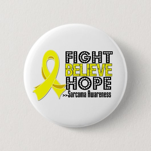 Vight Believe Hope - Sarcoma Ronde Button 5,7 Cm (Voorkant)